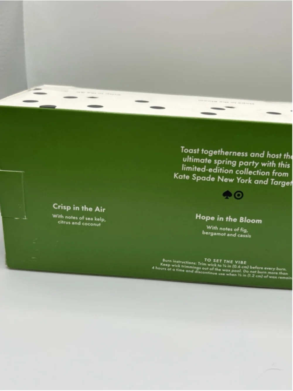 Kate Spade x Target Scented Candle 3 Pack New In Box #928